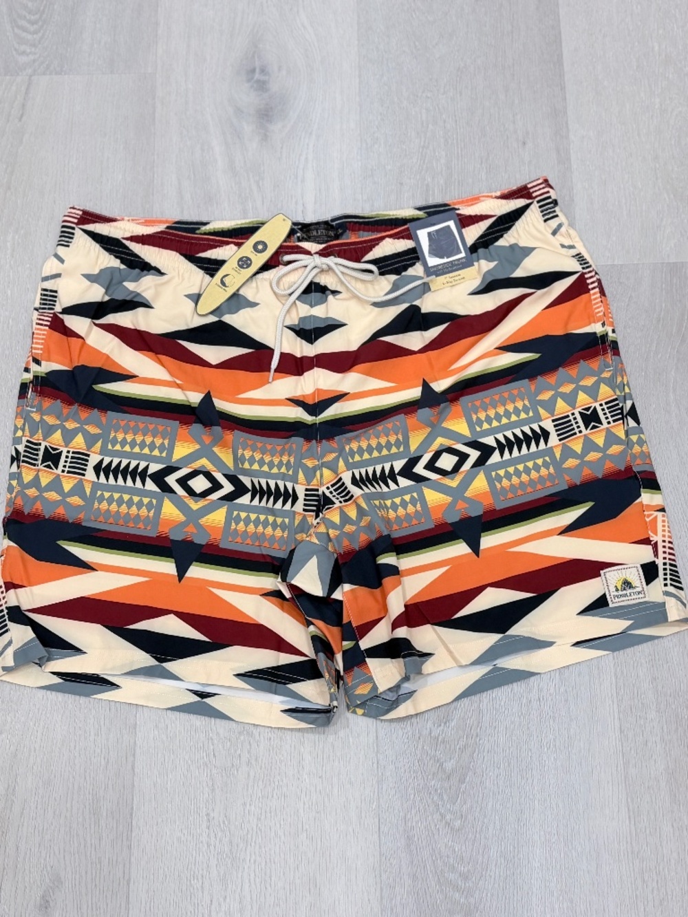 Pendleton Landscape Shoreside Swim Trunks 7” UPF 50+ Built-In Liner Mens XL